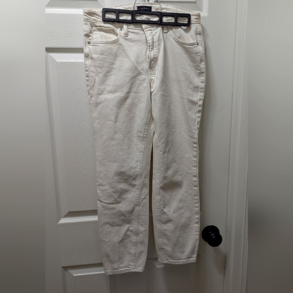 Cream Denim Pants